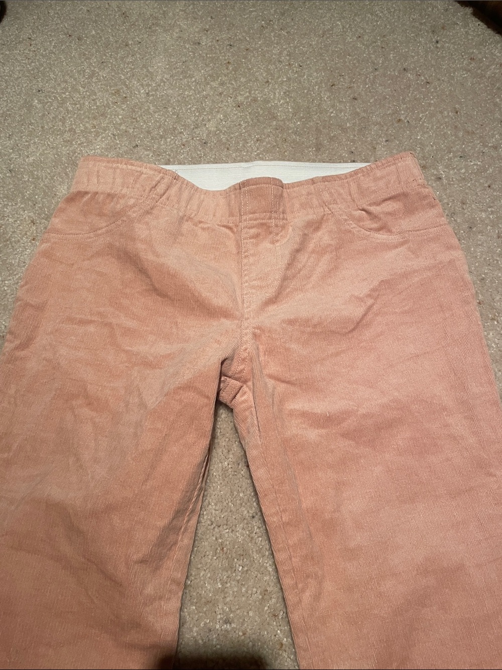 NWOT Forever 21 bell bottom pull on thin whale cords in pale peach color - Picture 2 of 10